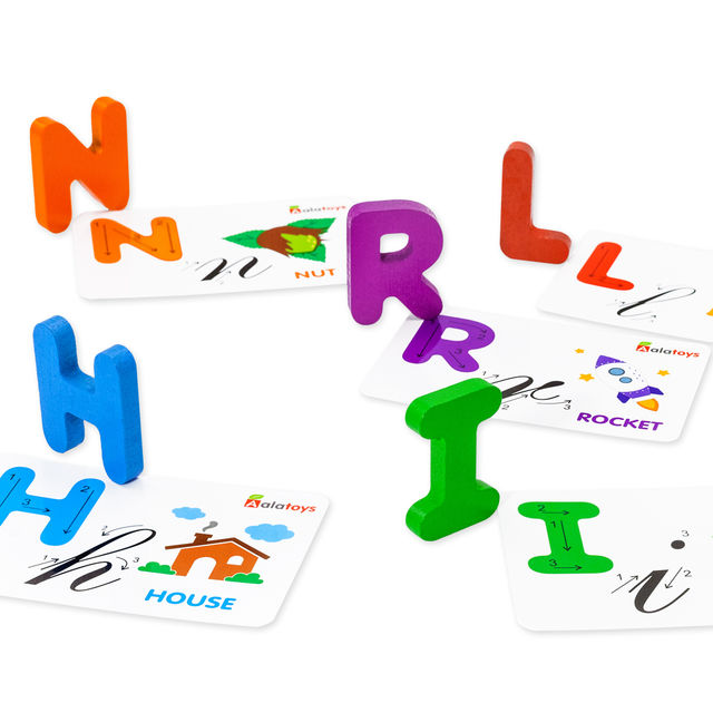 Головоломка интерактивная азбука Английские буквы и слова, развивающая игрушка для детей, арт. АИ09