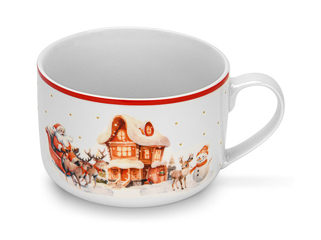 13763 FISSMAN Чашка NEW YEAR 700мл (фарфор)