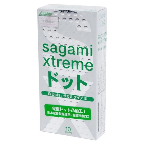 Презервативы Sagami Xtreme Form-Fit с точечной текстурой, 10шт.
