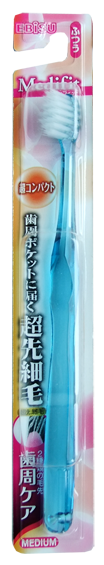 Зубная щетка EBISU с экстракомпактной чистящей головкой и утончеными кончиками ворса, мягкая