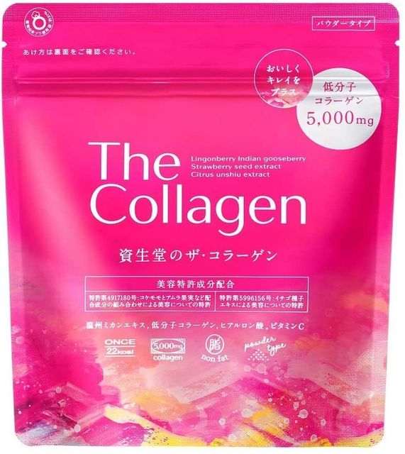 Биологически активная добавка к пище Shiseido Collagen Низкомолекулярный коллаген (из рыбы) с гиалуроновой кислотой, керамидами и витамином С, 126 гр
