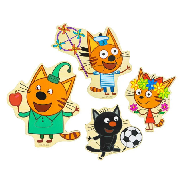 Набор пазлов Серия Три кота, развивающая игрушка для детей, арт. ПЗЛ22