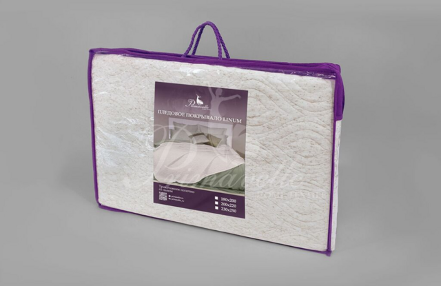 Пледовое покрывало Linum, размер 180х200