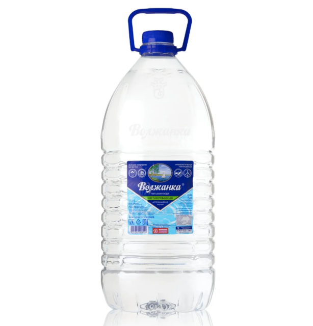 Вода питьевая "Волжанка" 5л. артезианская, негазированная (2шт),
