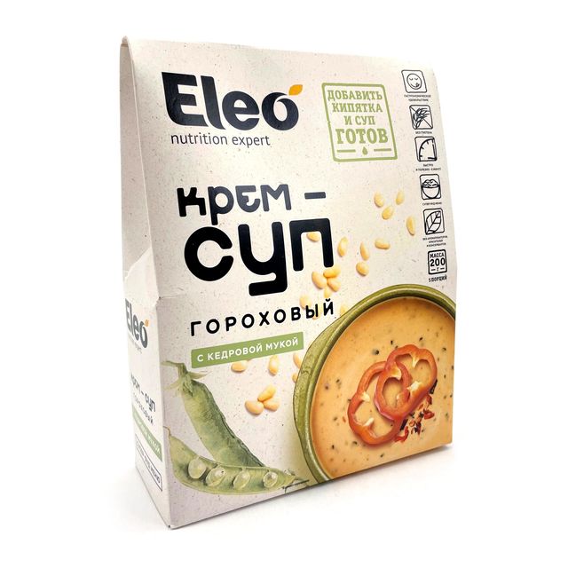 Крем-суп Eleo гороховый с кедровой мукой, 200г