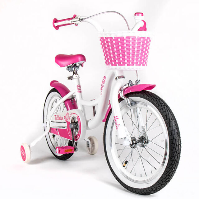 Детский велосипед Merlin 20" white/pink (алюмин)
