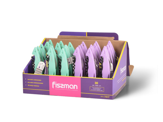 7417 FISSMAN Штопор сомелье 14см (нерж.сталь)