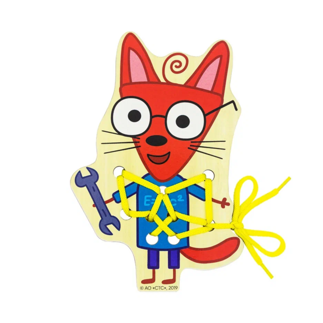 Шнуровка Шуруп (Три кота), развивающая игрушка для детей, арт. ШН65
