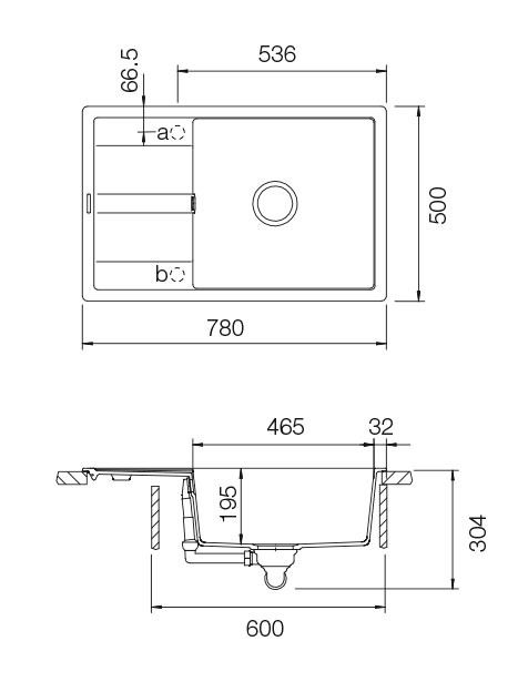 Мойка  Optima 60D  Max Cristalite саббиа