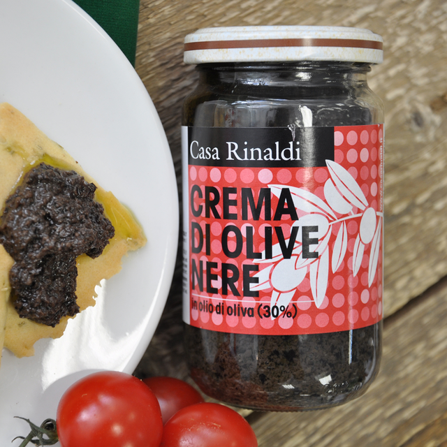 Крем-паста Casa Rinaldi из маслин в оливковом масле, 180г