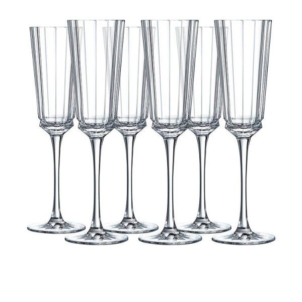 Набор из 6-ти бокалов MACASSAR Cristal d’Arque для шампанского,170 мл