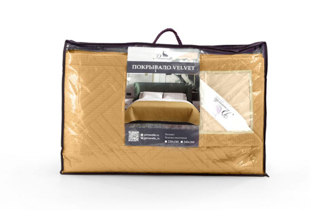 Покрывало Velvet бежево-песочный