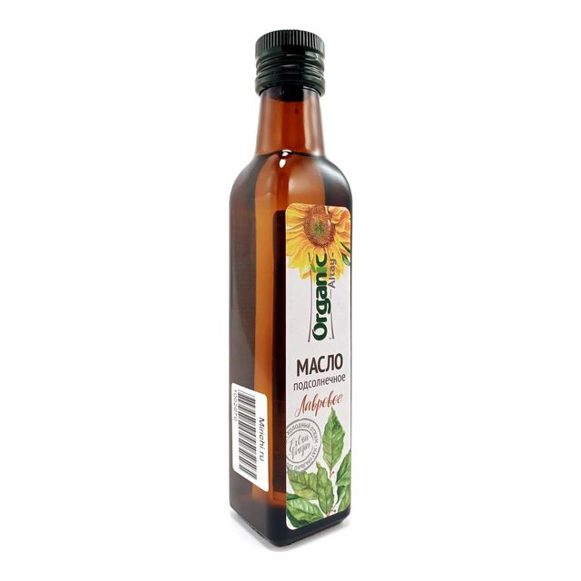 Масло Organic Altay подсолнечное Лавровое (пряное), 250мл