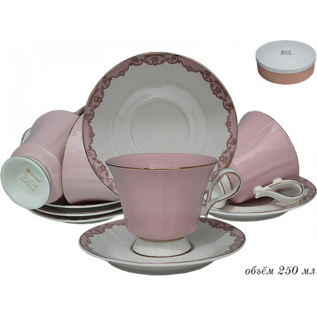 Чайный набор Lenardi,  12 предметов, 250 мл, в подарочной упаковке, арт. 122-004