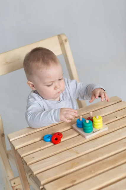Пирамидка логическая, развивающая игрушка для детей, арт. ПСЧ3006