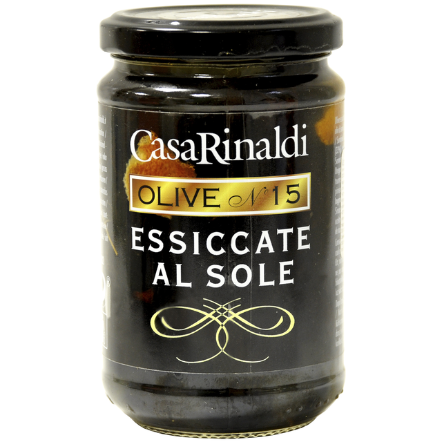 Маслины Casa Rinaldi, высушенные на солнце, с косточкой в масле, 300г