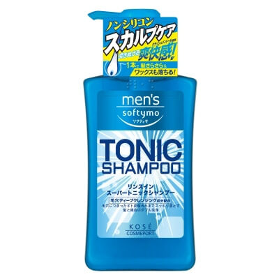 Мужской тонизирующий шампунь для волос KOSE Mens Softymo Tonic Shampoo, с цитрусовым ароматом, 550мл