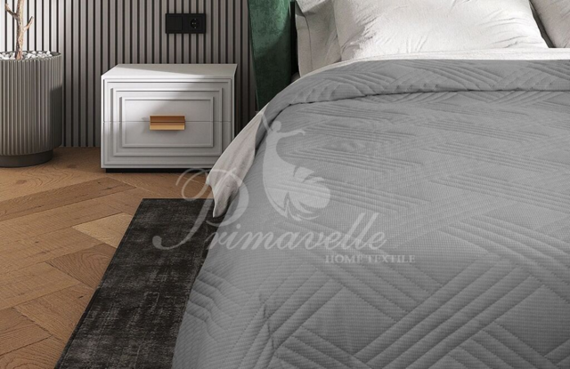 Покрывало Velvet серый, размер 220x240