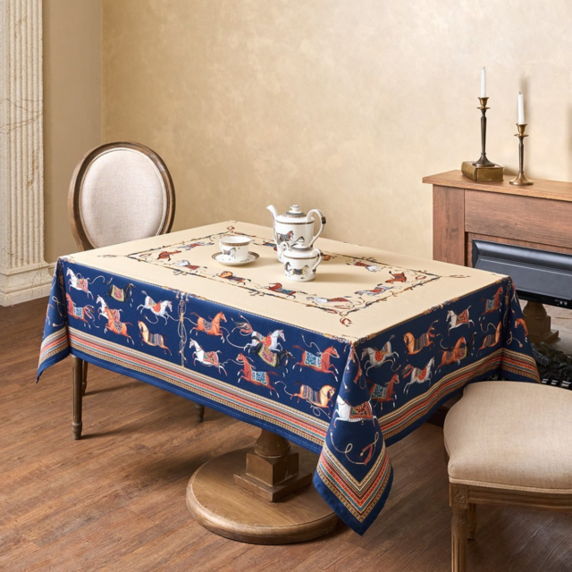 СКАТЕРТЬ "PASSAGE" 140Х300СМ ,БЕЖЕВЫЙ,100% ХЛОПОК С ПРОПИТКОЙ,ТВИЛ