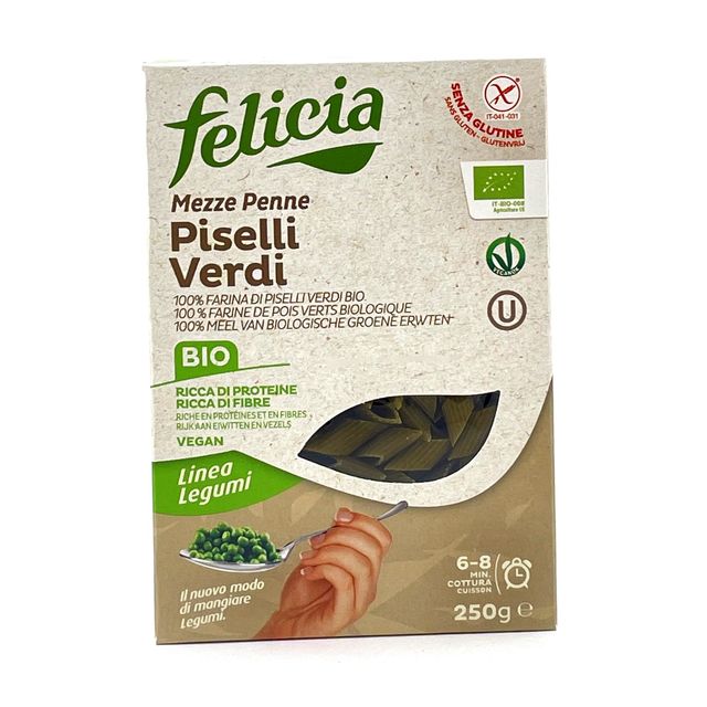 Паста Felicia Пенне из зеленого горошка, 250г
