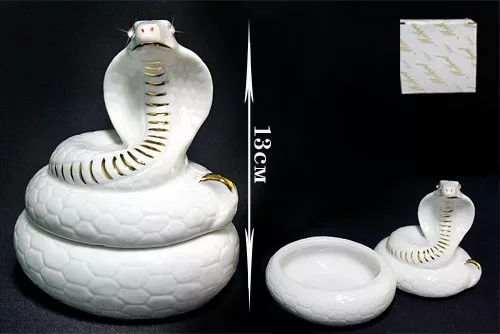 Шкатулка Lenardi   Змея  13см, фарфор, в подарочной упаковке, арт. 107-095
