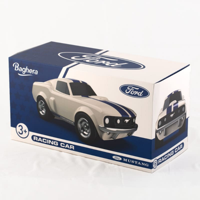 Игрушечная гоночная машинка Baghera Ford Mustang, молочная