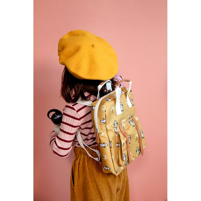 Рюкзак Fresk "Пингвин", янтарное золото, маленький, водонепроницаемый