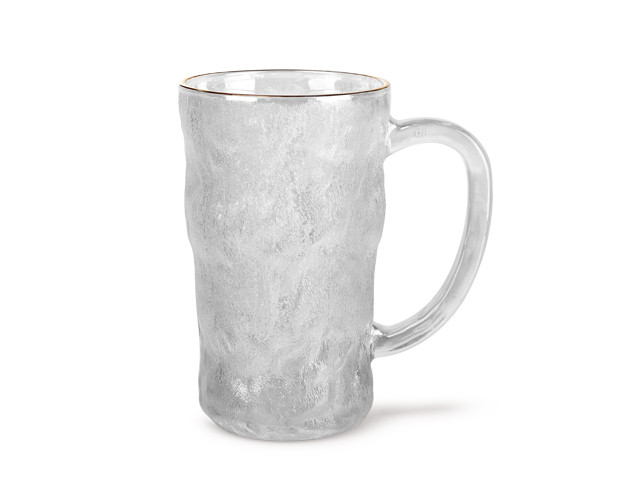 16520 FISSMAN Кружка 330мл с золотым ободком (стекло)