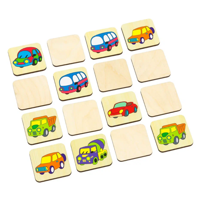 Мемори Автомобили, развивающая игрушка для детей, арт. ПЗЛ2033