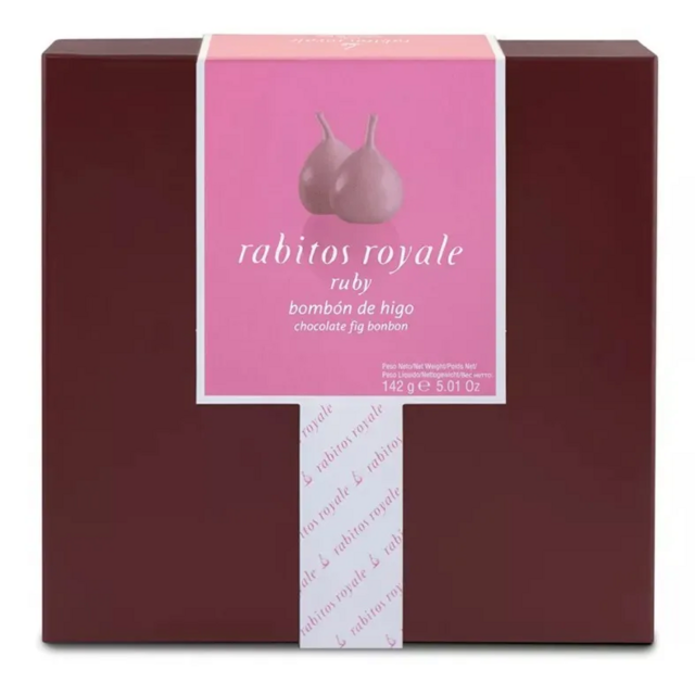 Rabitos Royale Инжир в розовом шоколаде с трюфельной начинкой со вкусом игристого вина (кава), 142 гр