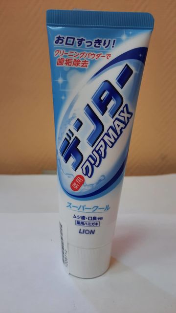 Зубная паста Lion Dental Clear MAX с микропудрой, аромат освежающей  мяты, 140 гр