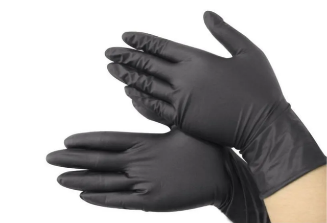 Перчатки одноразовые нитрил Household Gloves черные, р.S, 50 пар/уп
