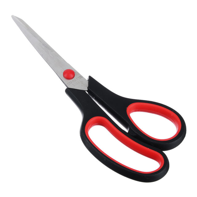 Ножницы канцелярские ClipStudio, 19см, двухцветные пластмассовые ручки