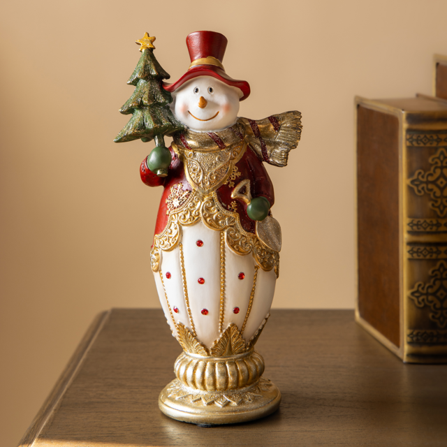 ФИГУРКА "СНЕГОВИК" 10,5*8*23 СМ