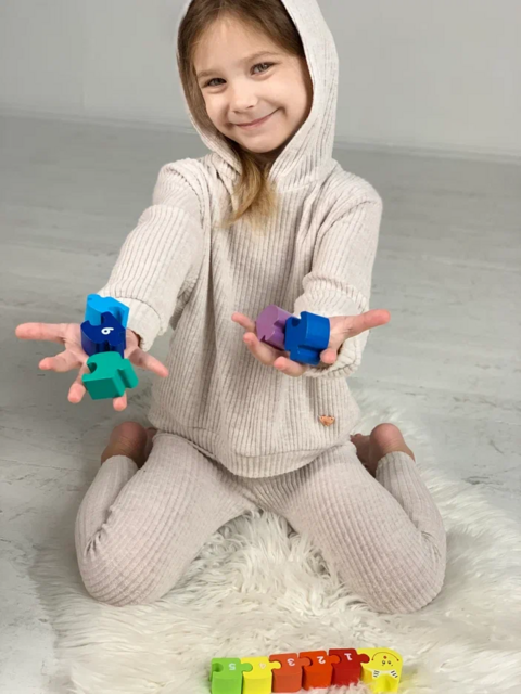 Пазл Гусеница, развивающая игрушка для детей, арт. ПЗЛ2510