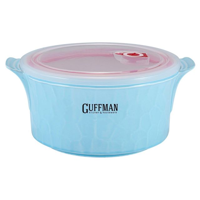 Керамический контейнер Guffman с вакуумной крышкой, голубой, 2,2 л