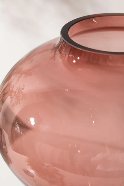 Ваза Krosno Бутон 22,2 см, стекло, розовая