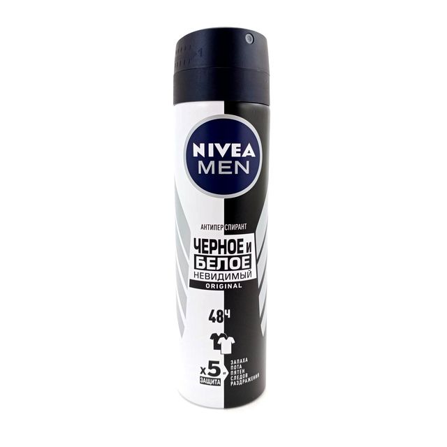Дезодорант-спрей Nivea для мужчин, Чёрное и Белое
