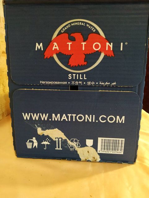 Вода минеральная Mattoni негазированная, стекло, 0,75 литра (12 шт)