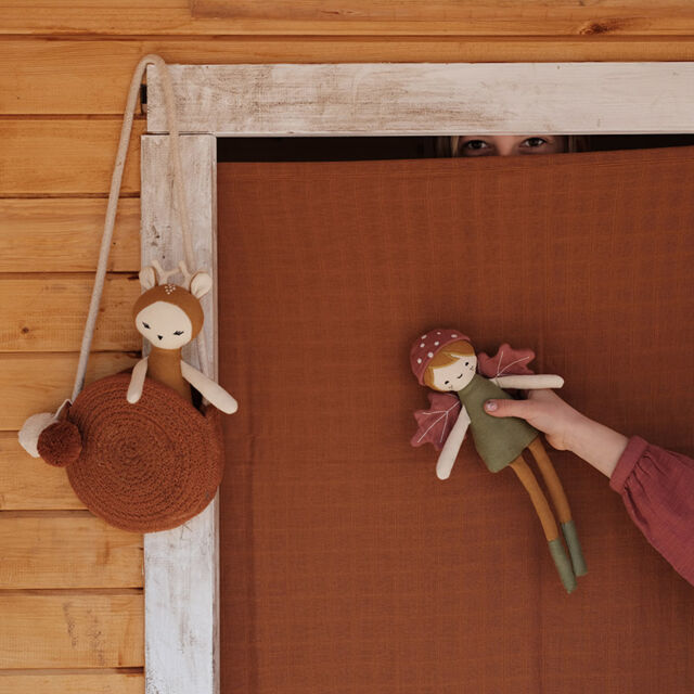 Текстильная кукла Fabelab Лесной эльф, мульти, 28 см