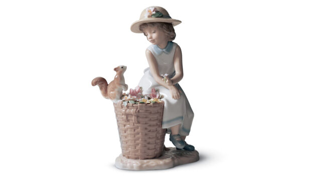 Фигурка Lladro Привет, белочка 20х14 см, фарфор