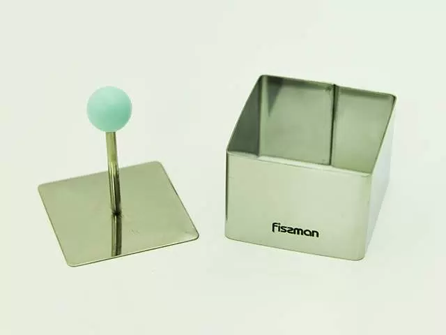 6713 FISSMAN Кулинарное кольцо 6x6x4,5см квадратное (нерж.сталь)