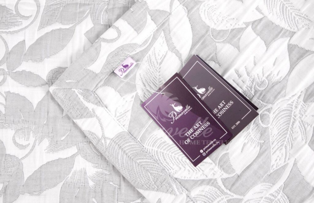 Покрывало Seline светло серый