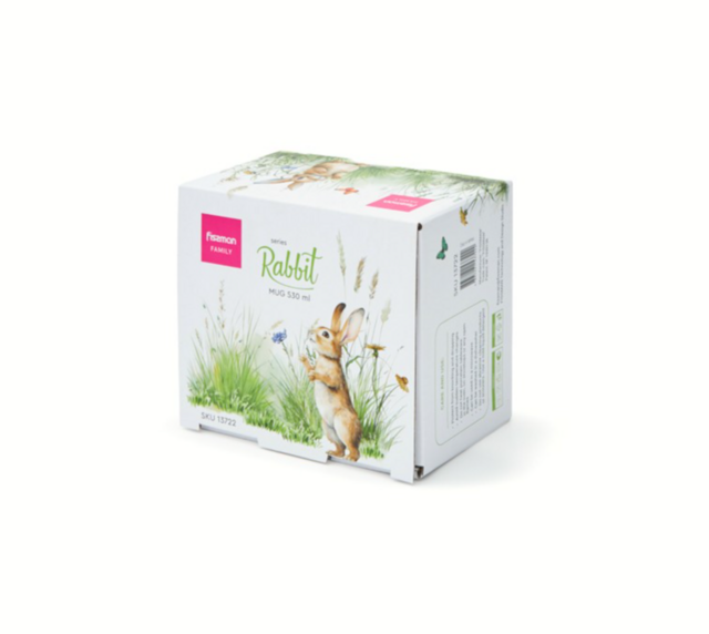 13722 FISSMAN Кружка RABBIT 530мл (фарфор)