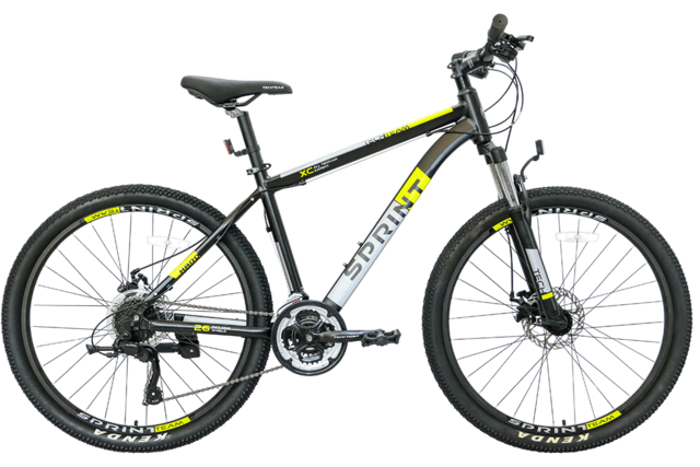 Велосипед горный Sprint 26"х17" черный 2022