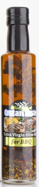 Cretan Taste оливковое масло Extra Virgin с травами для барбекю с о.Крит 250мл стекло