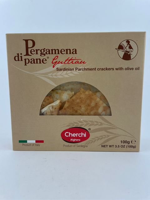 Хлебцы Cherchi Пергамена с оливковым маслом, 100г.