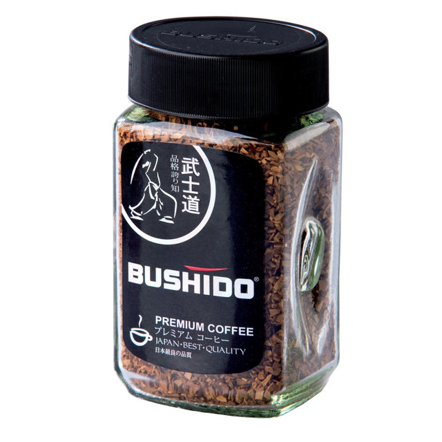 Кофе Bushido Black, стеклянная банка, 100 гр