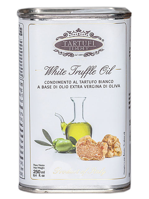 Оливковое масло Tartufi Jimmy первого холодного отжима со вкусом белого трюфеля (с сушеным белым трюфелем), 250мл