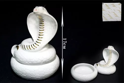 Шкатулка Lenardi   Змея  17см, фарфор, в подарочной упаковке, арт. 107-093